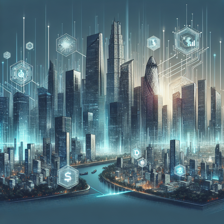 Illustration of blockchain impacts on future investments.
