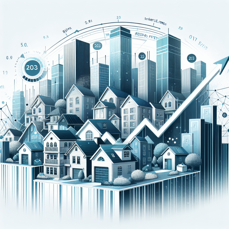 Real estate trends graph depicting market fluctuations for 2023.