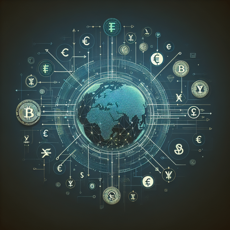 Financial transactions across countries with digital currencies.