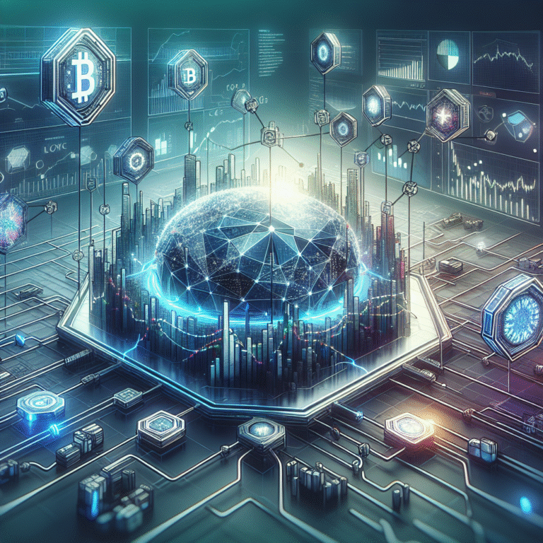 Illustration depicting blockchain's impact on financial markets.