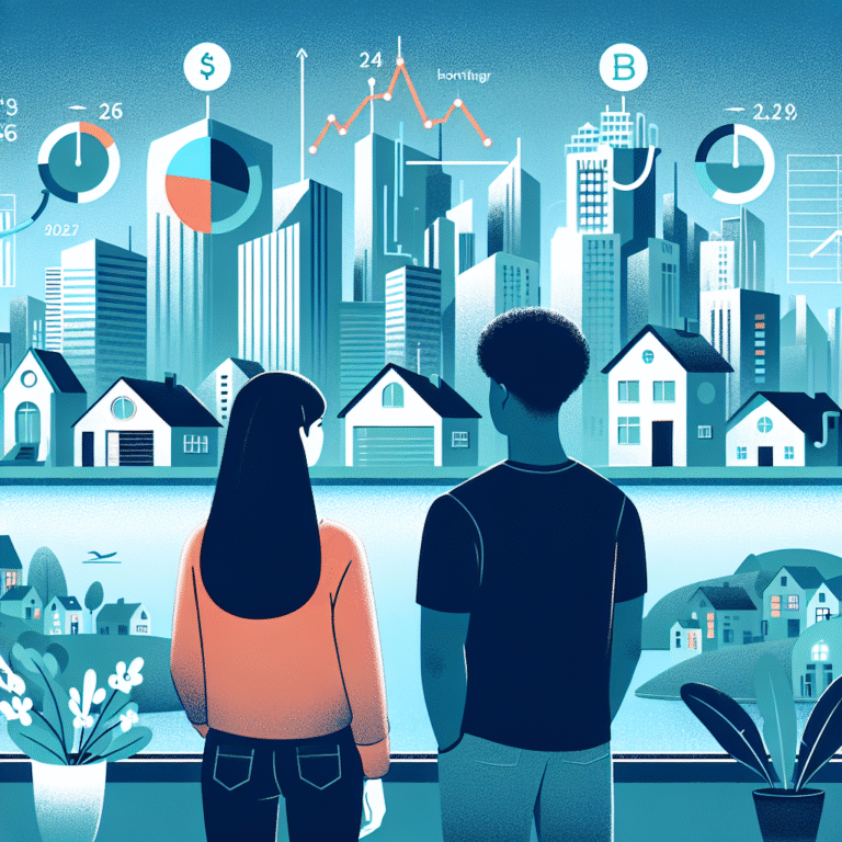 Young couple frustrated while house-hunting in 2025.