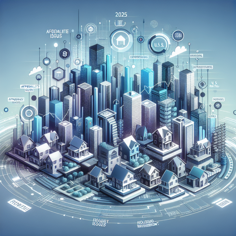 Illustration of housing market trends and affordability challenges.