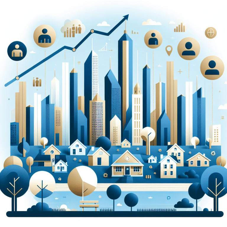 Graph illustrating demographic shifts and property tax trends.