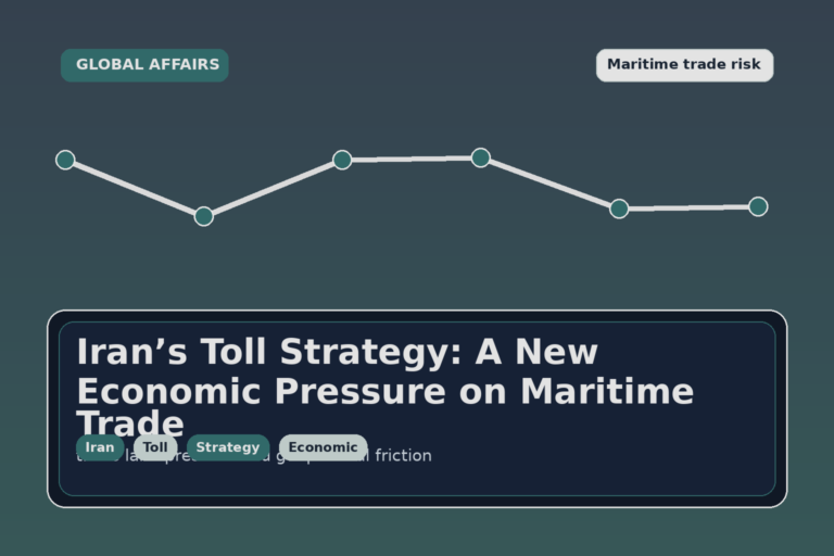 Iran’s Toll Strategy: A New Economic Pressure on Maritime Trade