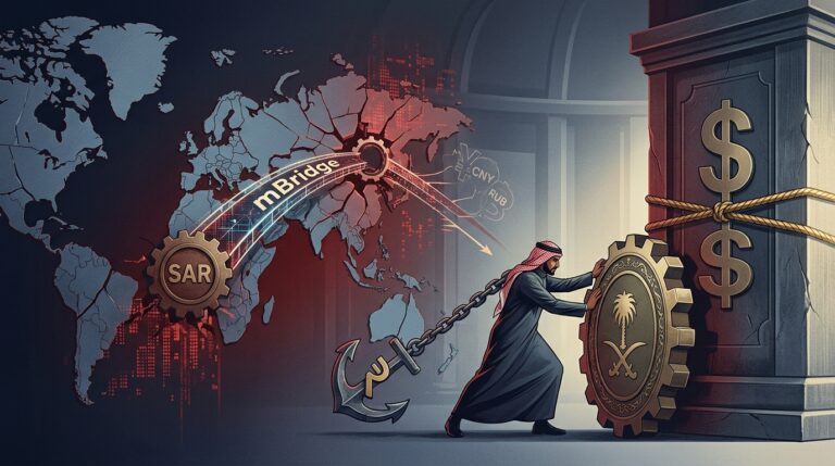 Saudi mBridge Exit: Peg Defense Over De-Dollarization