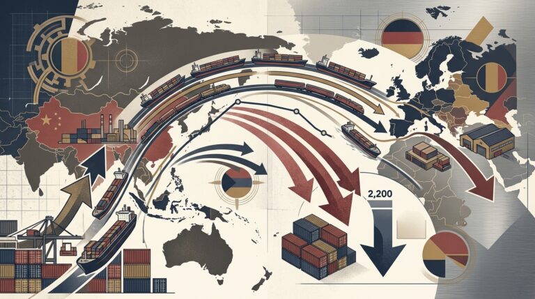 Why Asia-Europe Freight Rates Are Dropping Toward $2,200